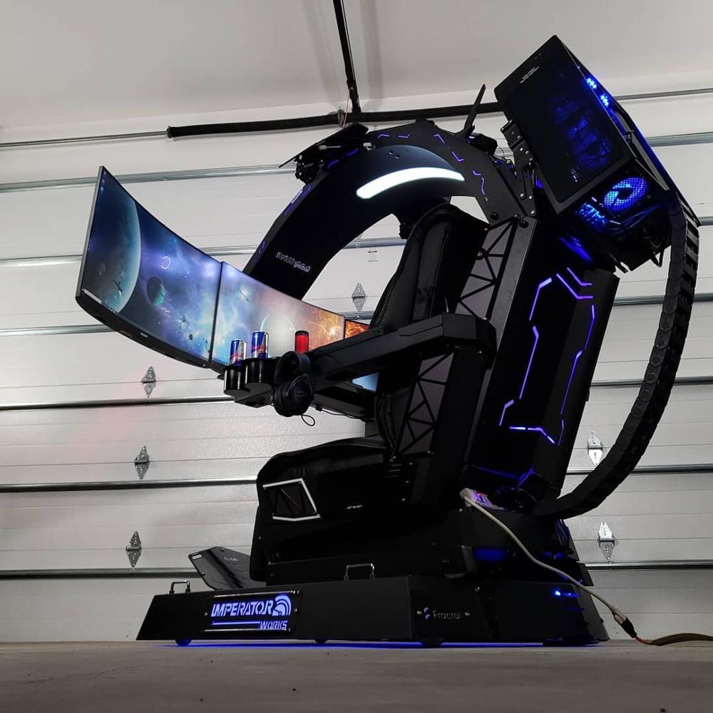 For Leather Work - CES ホットインペラートワークス IW R1 コンピューターコックピット 本革製チェア