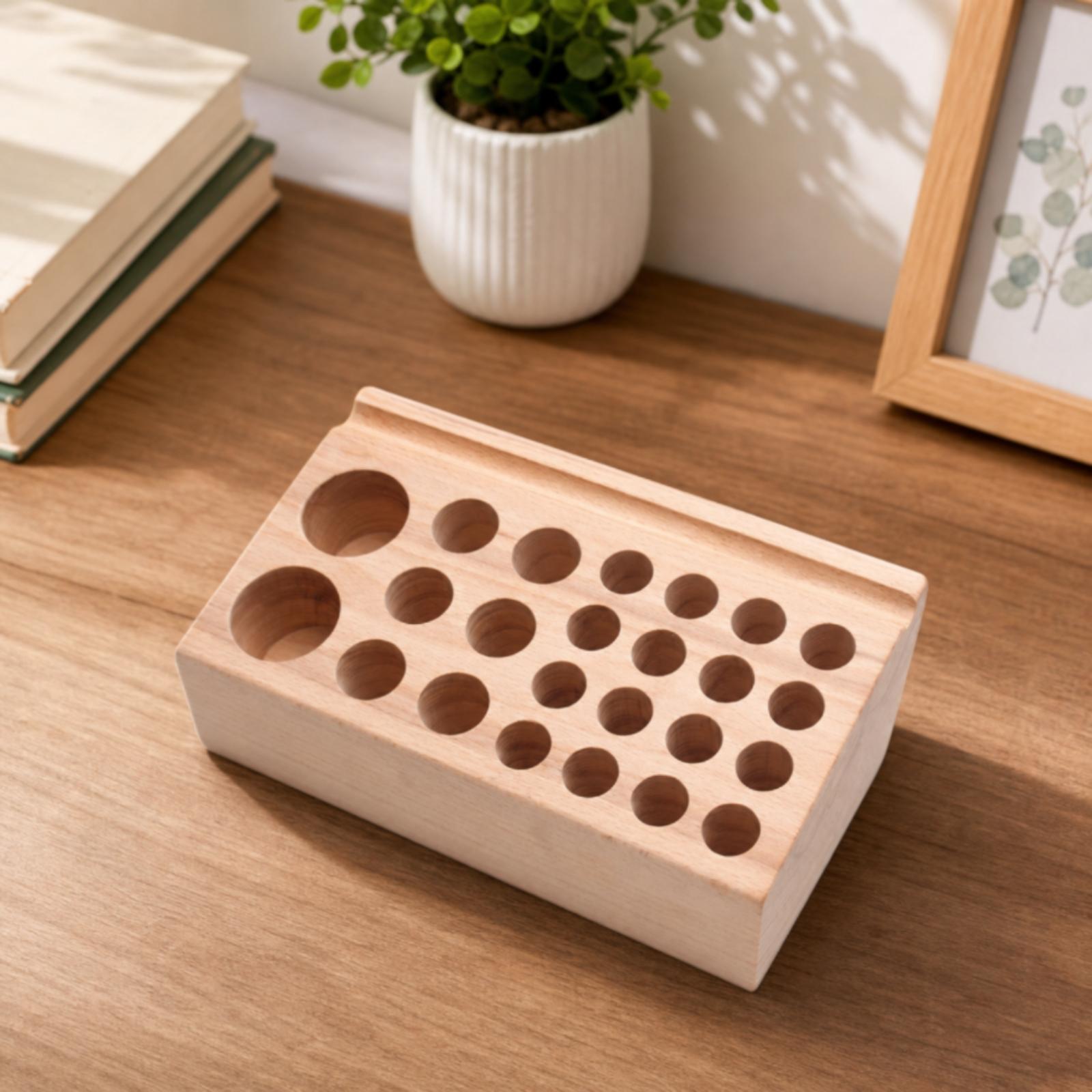 革細工用工具の収納に最適な、無垢材製のパンチホルダーラック。 - Leatherwork Hobby のレビューと価格