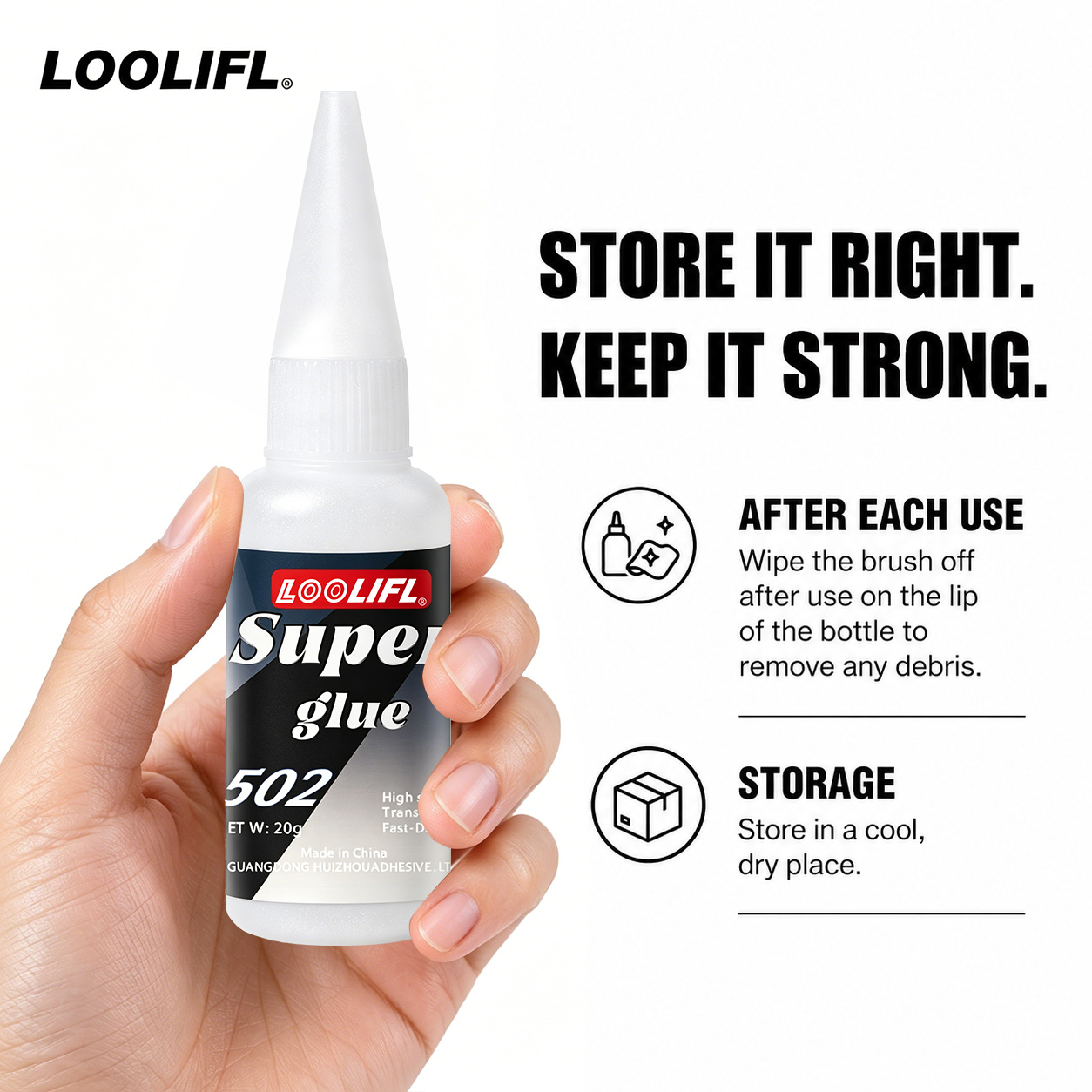 Loolifl-502-20Ml インスタント透明シアノアク - For Leather Work のレビューと価格