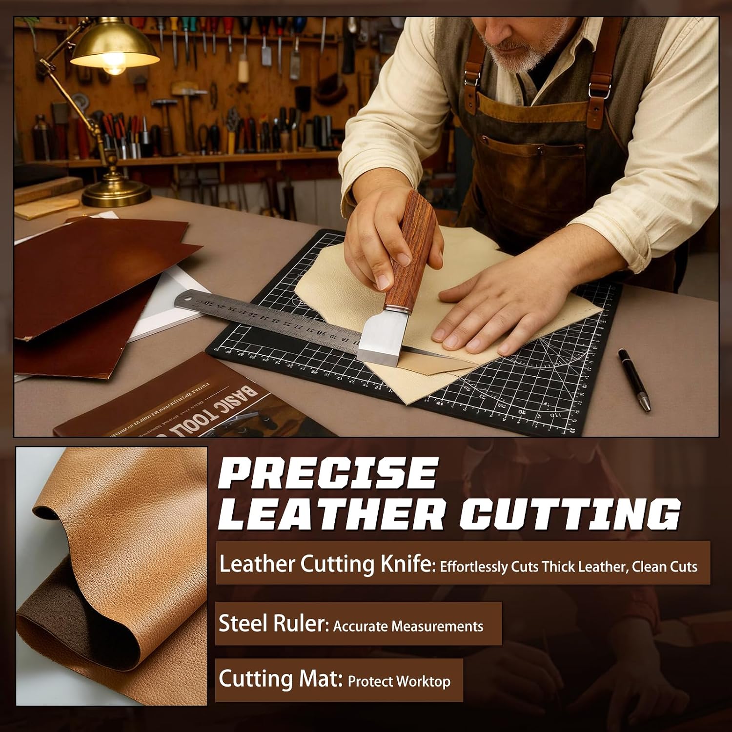 革細工キット、革細工道具とクラフトキット、カスタム収納バッグ - For Leather Work のレビューと価格